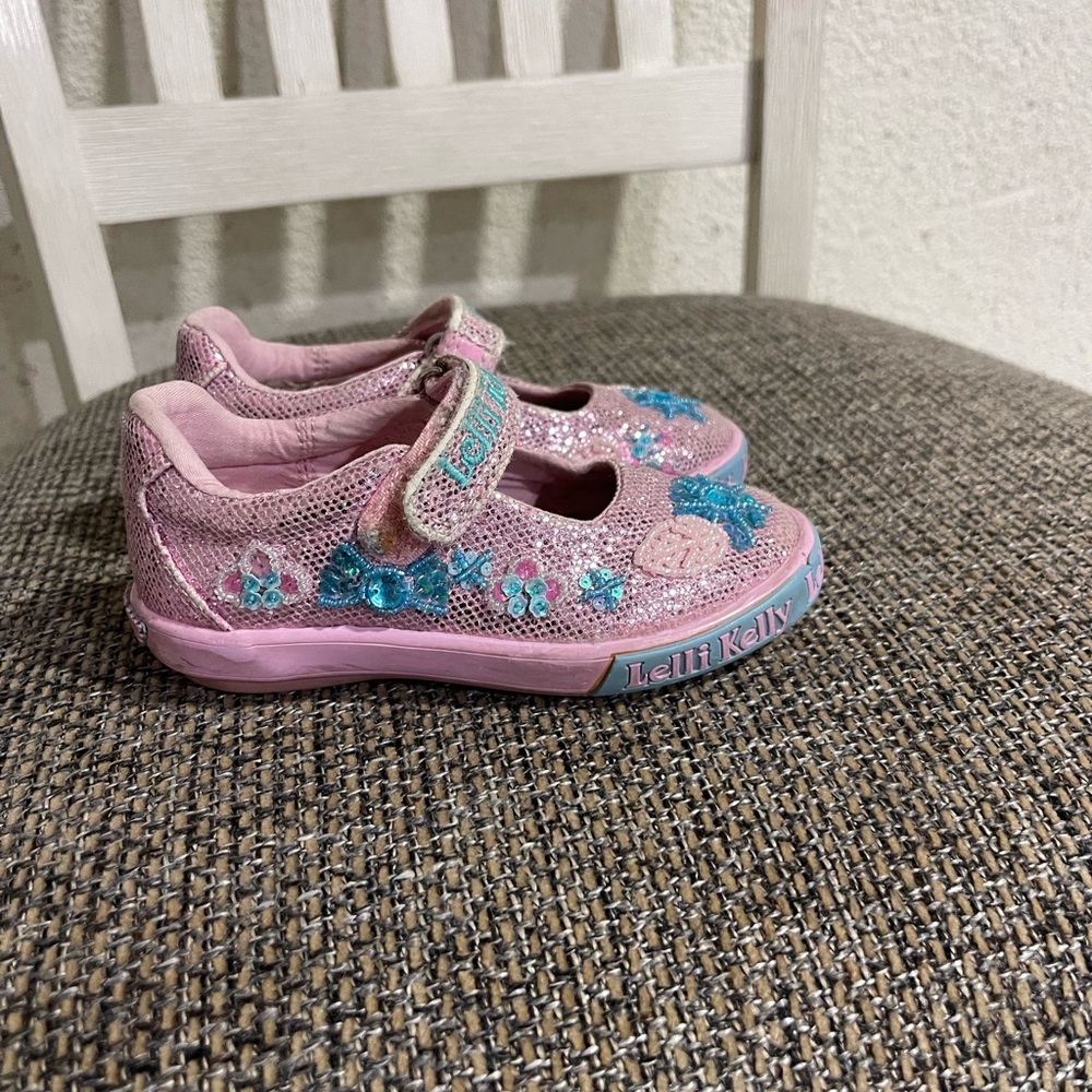 Pink Glitter Kids Shoes